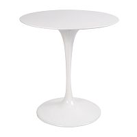 стол eero saarinen style tulip table top mdf d70 глянцевый белый в Уфе