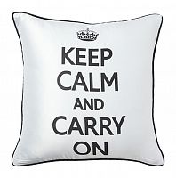 подушка с надписью keep calm and carry on в Уфе