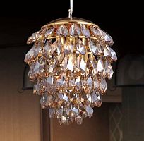 подвесной светильник crystal lux charme sp3+3 led gold/amber в Уфе