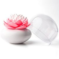 контейнер для хранения ватных палочек lotus белый-розовый в Уфе