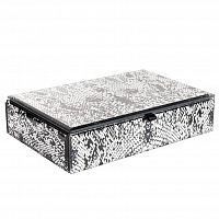 шкатулка для украшений кобра серая 23x15x5 см в Уфе