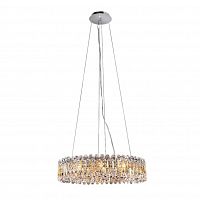 подвесная люстра crystal lux lirica sp10 d610 chrome в Уфе