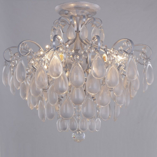 потолочная люстра crystal lux sevilia pl4 silver в Уфе