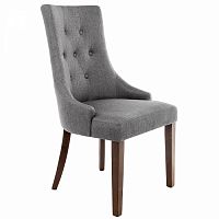 стул деревянный elegance dark walnut / fabric grey в Уфе