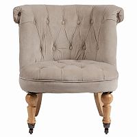 кресло amelie french country chair серо-бежевое в Уфе