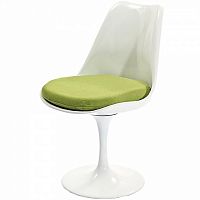 стул eero saarinen style tulip chair зеленая подушка в Уфе