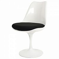 стул eero saarinen style tulip chair черная подушка в Уфе