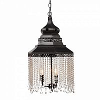 люстра подвесная черная с хрустальными подвесками chandelier в Уфе