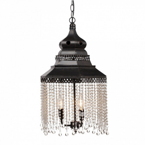 люстра подвесная черная с хрустальными подвесками chandelier в Уфе