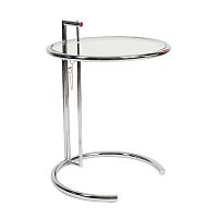 стол журнальный eileen gray style cocktail table e-1027 прозрачный в Уфе