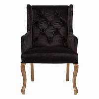 кресло с ушами черное ashby chair в Уфе