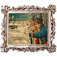 картина «с новым годом!» в раме «амели силвер», версия 18 в Уфе