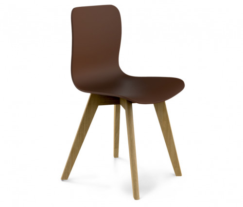 стул dsw коричневый s42 (eames style) в Уфе