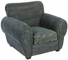 кресло san francisco denim armchair серое в Уфе