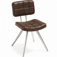 стул lola seat pu brown ножки из нержаеющей стали c589u09 от la forma (ex julia grup) в Уфе