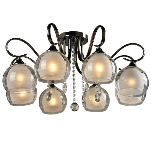 потолочная люстра idlamp merinella 877/8pf-darkchrome в Уфе