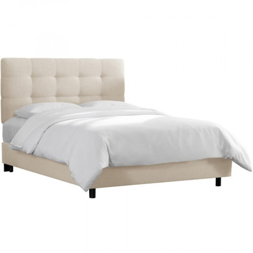 кровать двуспальная 180х200 белая alice tufted talc в Уфе