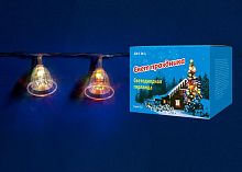 светодиодная гирлянда «колокольчики» 280см rgb (07919) uniel uld-s0280-020/dta rgb ip20 bells в Уфе