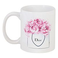 кружка с рисунком dior peonies в Уфе