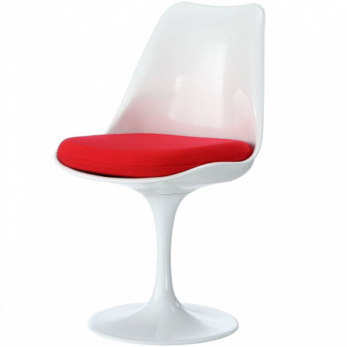 стул eero saarinen style tulip chair красная подушка в Уфе