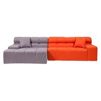 диван tufty-time sofa угловой модульный серый с оранжевым в Уфе