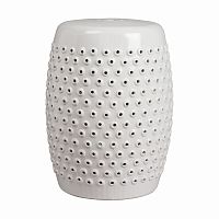 керамический столик-табурет cutwork garden stool белый в Уфе