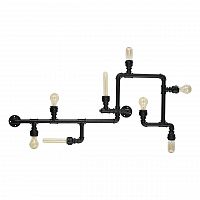 потолочная люстра ideal lux plumber pl8 nero в Уфе